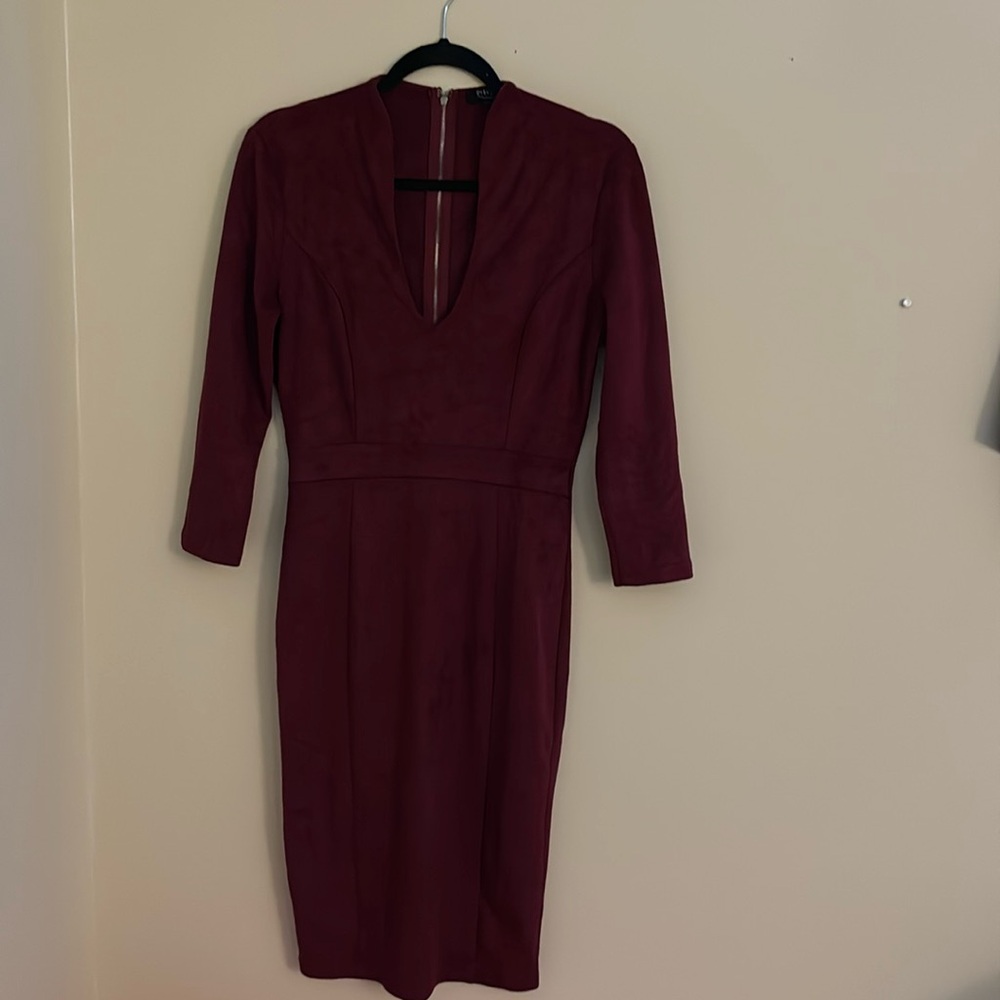 Privy burgundy dress